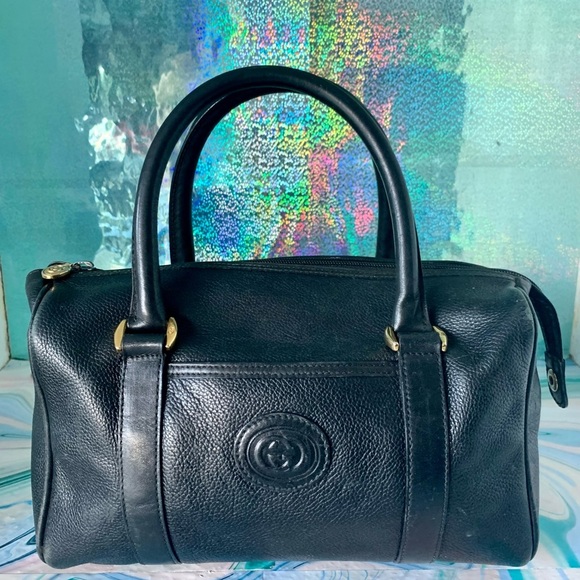 Gucci Handbags - Gucci Vintage Black Small Soho Boston Satchel